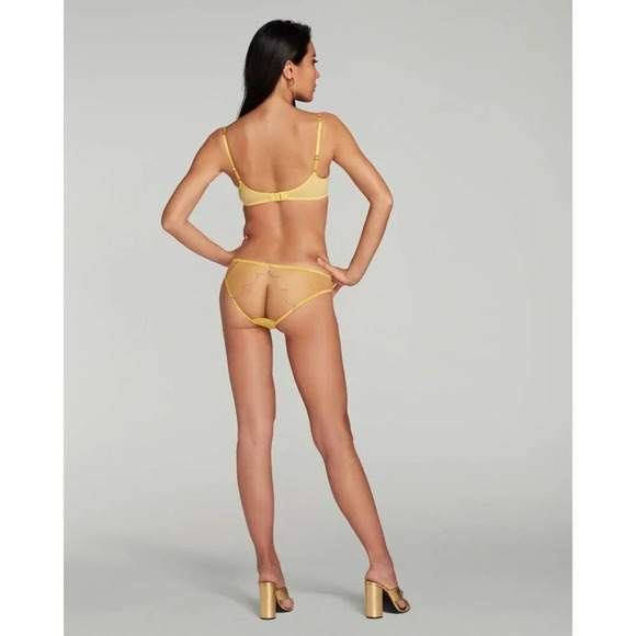Agent Provocateur Lorna Yellow 2-piece Set: Bra 32DD/ Brief AP2 Small - Picture 4 of 10